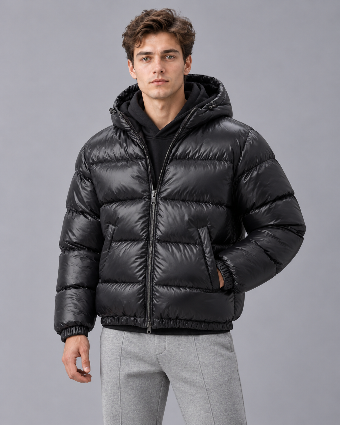 Men's Hooded Puffer Jacket