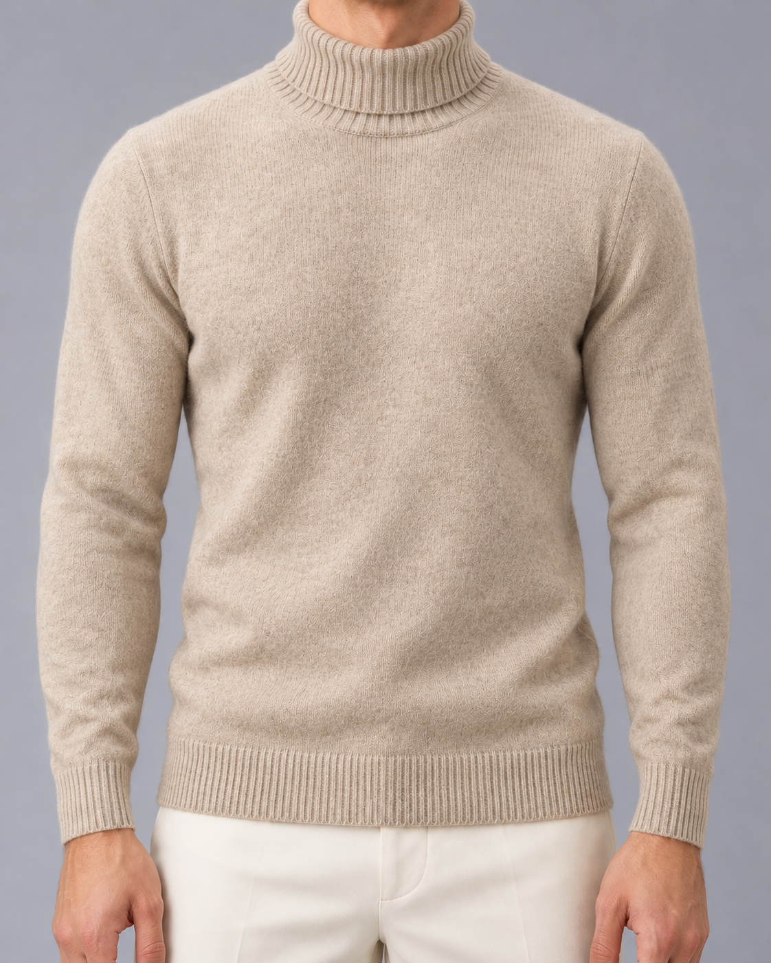 Men's Cashmere Roll Neck Jumper
