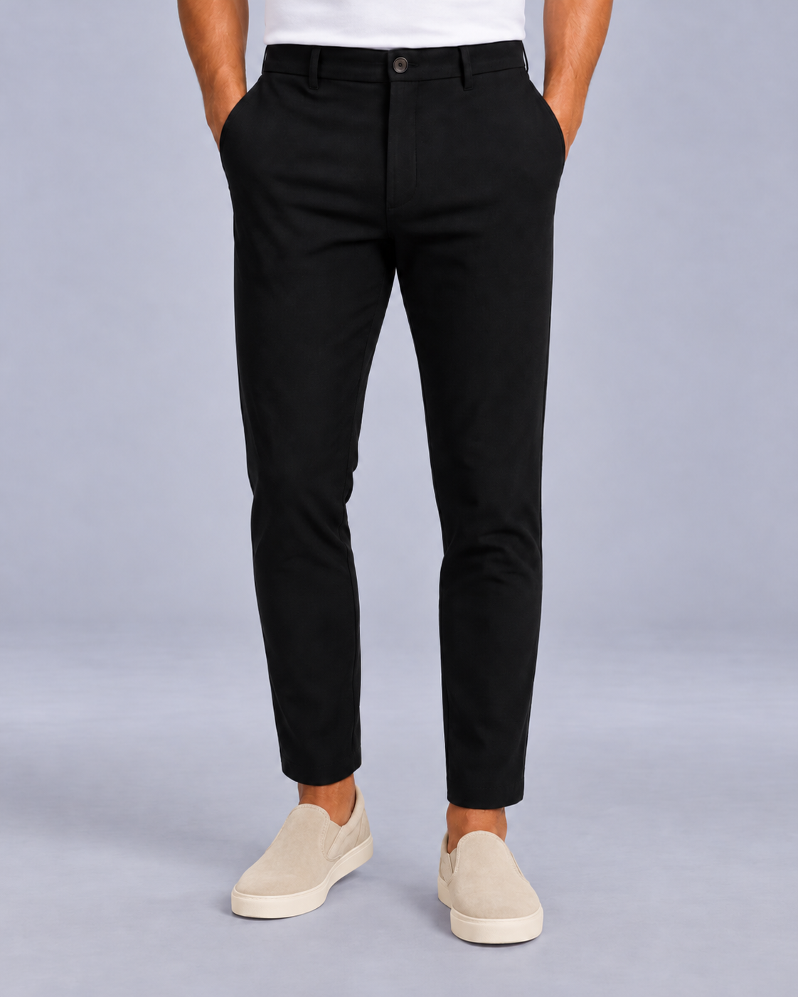 Men's Tailored Slim-Leg Cropped Trousers