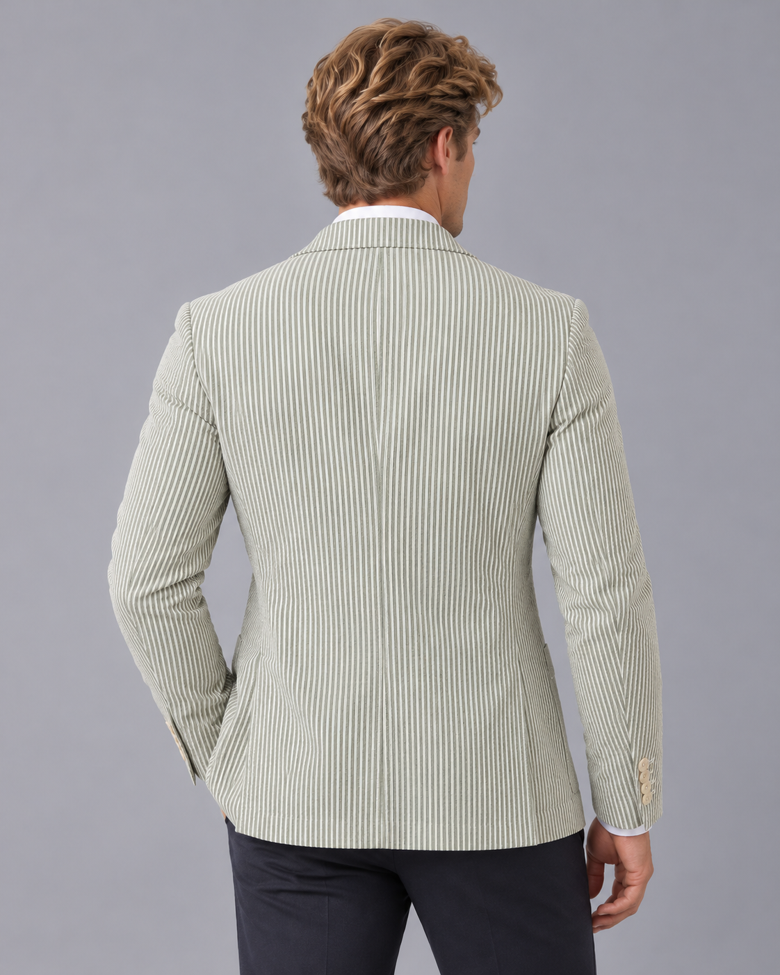 Men's Lightweight Striped Blazer