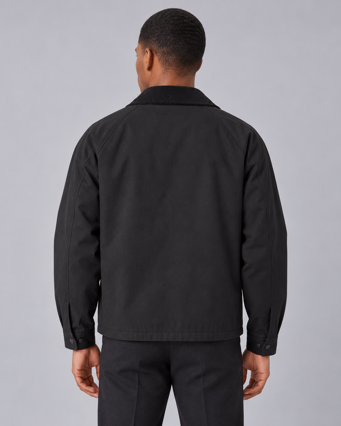 Men's Casual Jacket with Contrast Collar