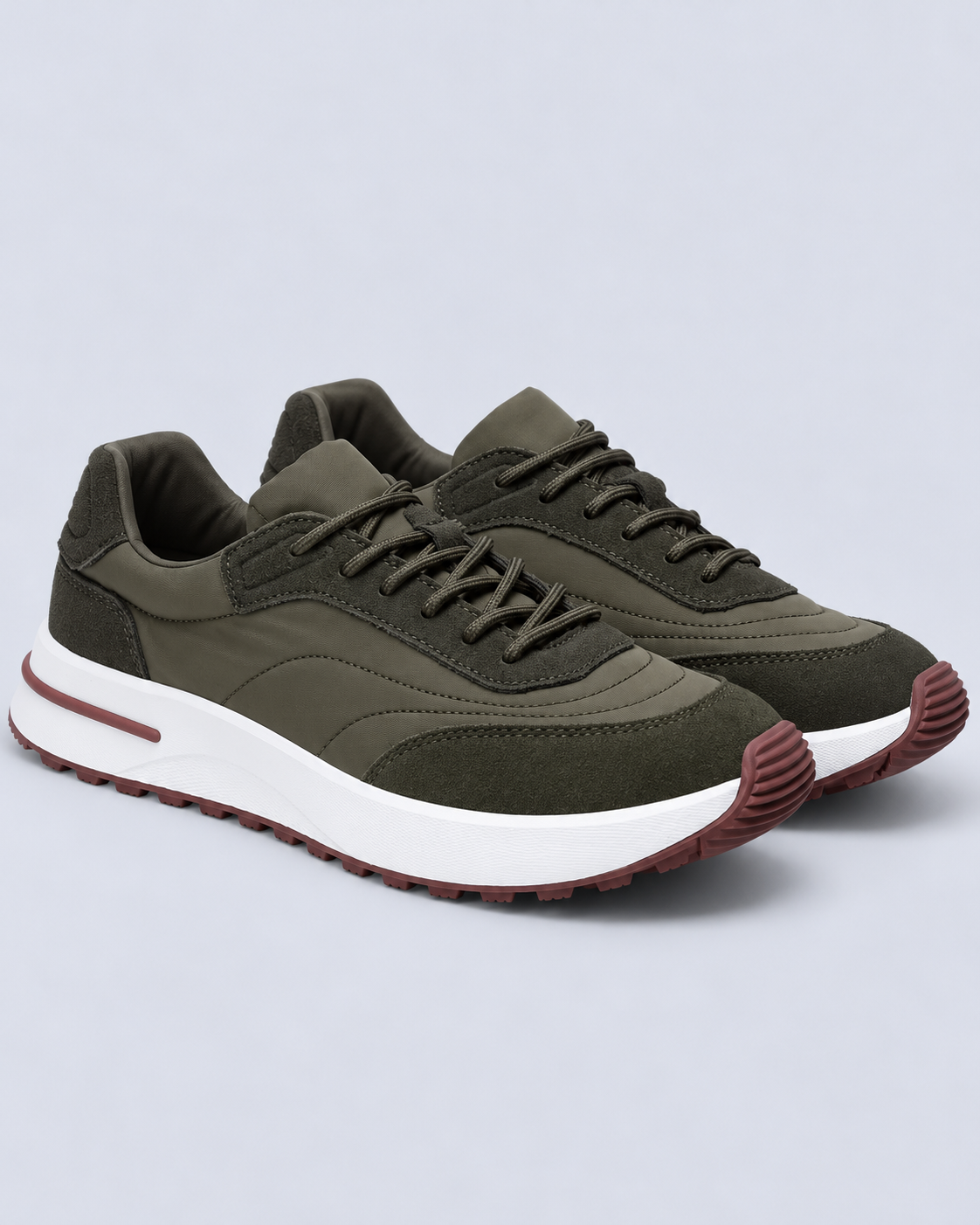Men's Chunky Sole Lace-Up Trainers