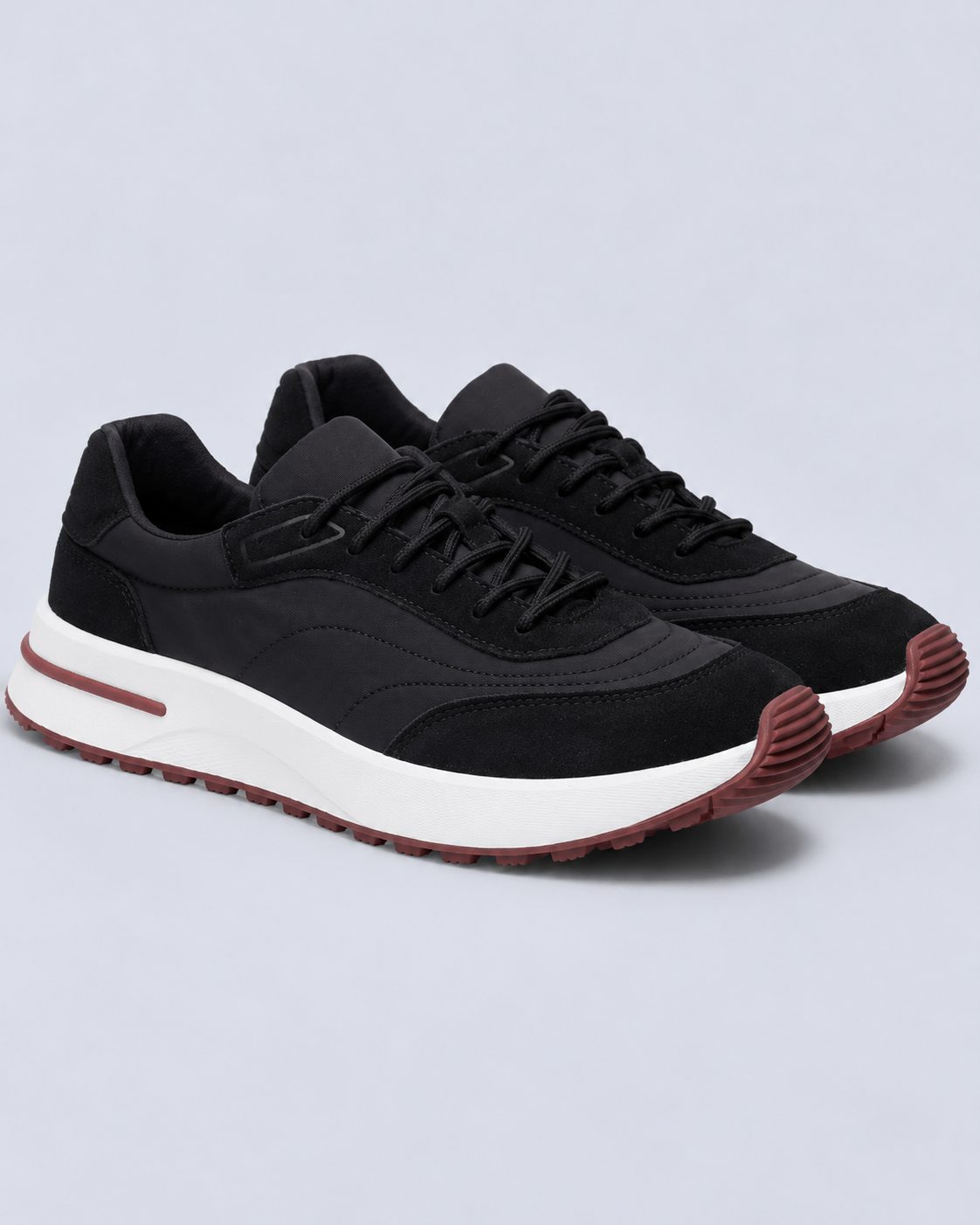 Men's Chunky Sole Lace-Up Trainers