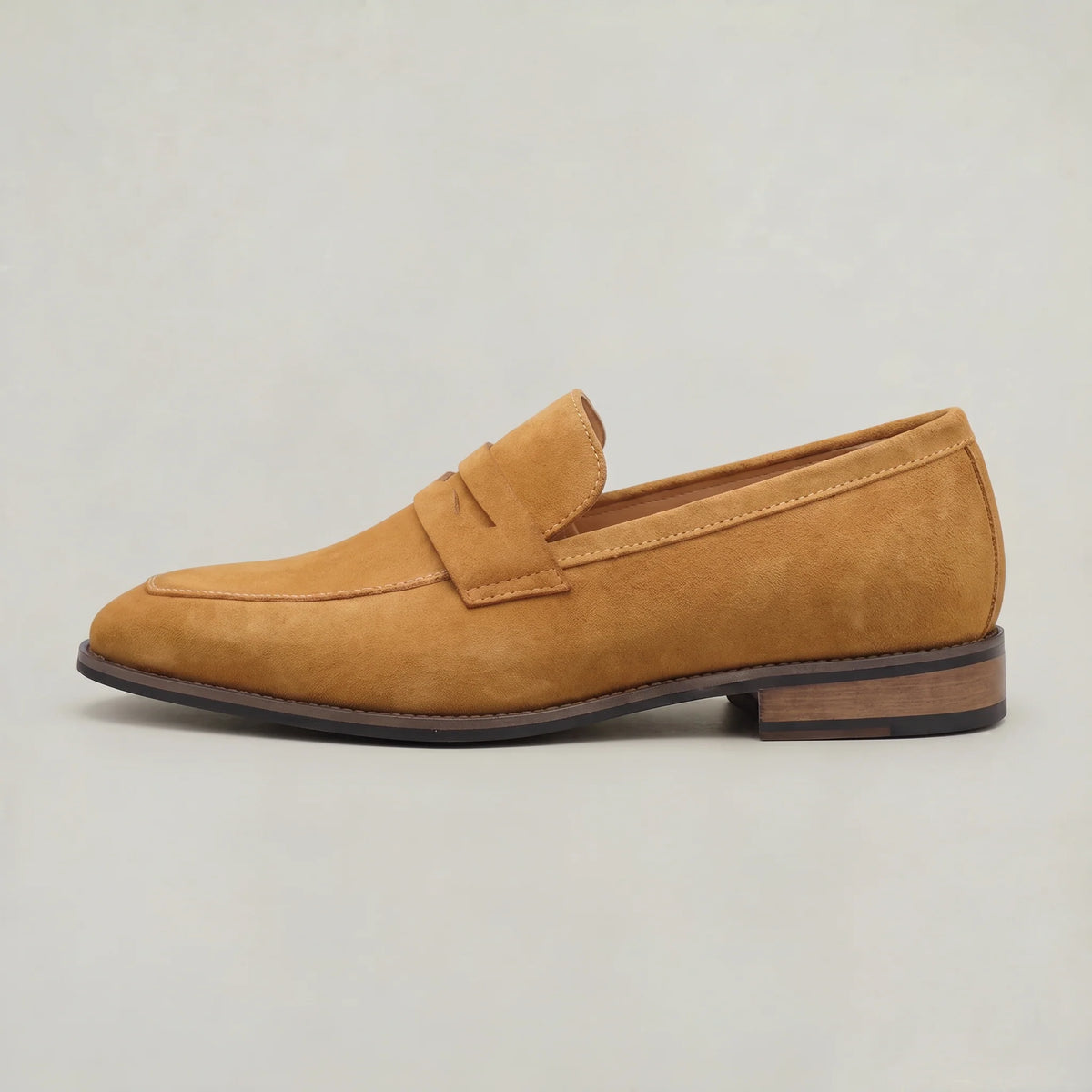 Men's Brown Suede Loafers | Elegant Slip-On Summer Shoes 6