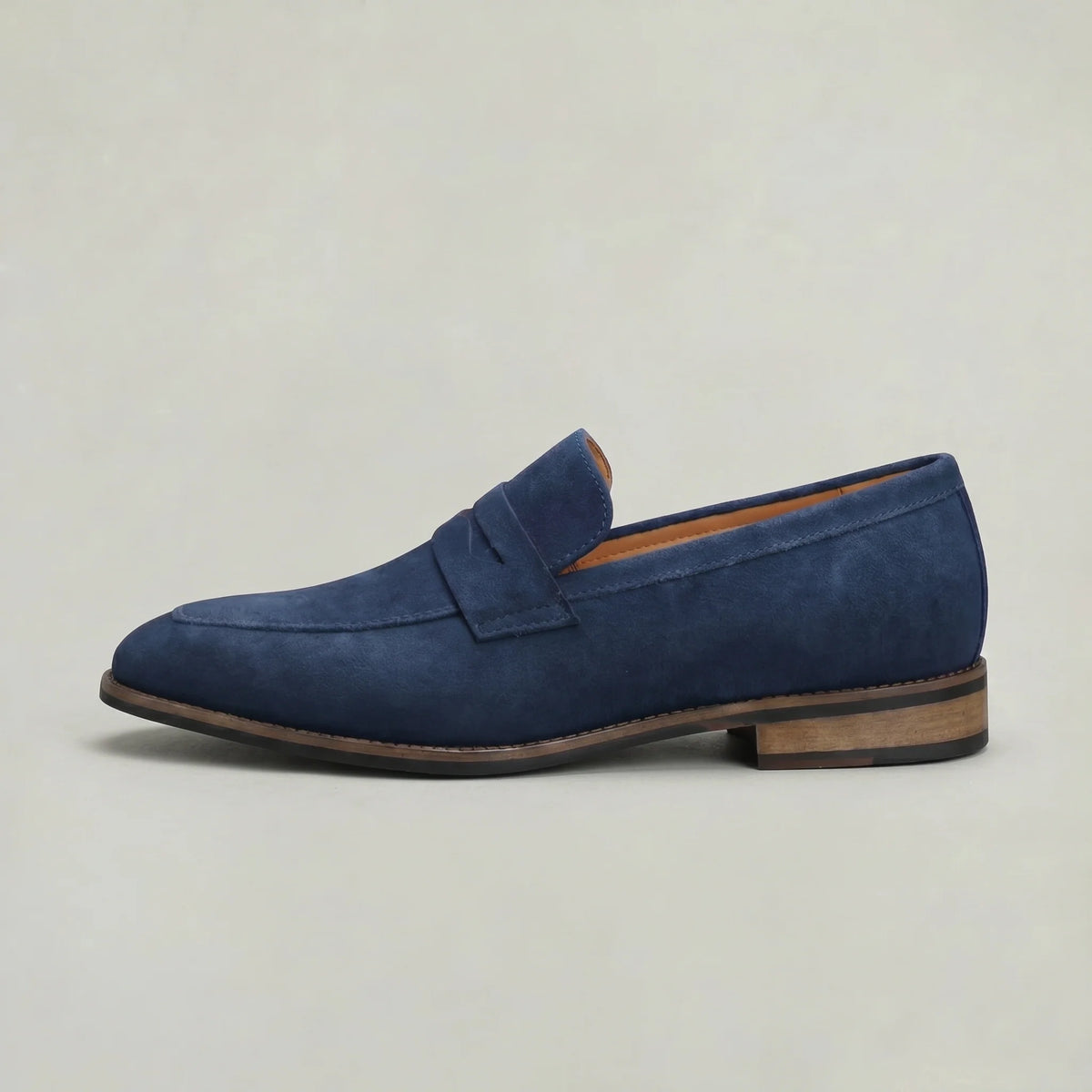Men's Brown Suede Loafers | Elegant Slip-On Summer Shoes 8