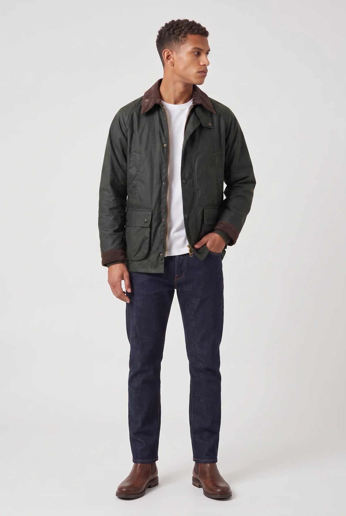 Men's Oil-Waxed Corduroy Jacket | Casual Loose Fit Winter Outerwear 3