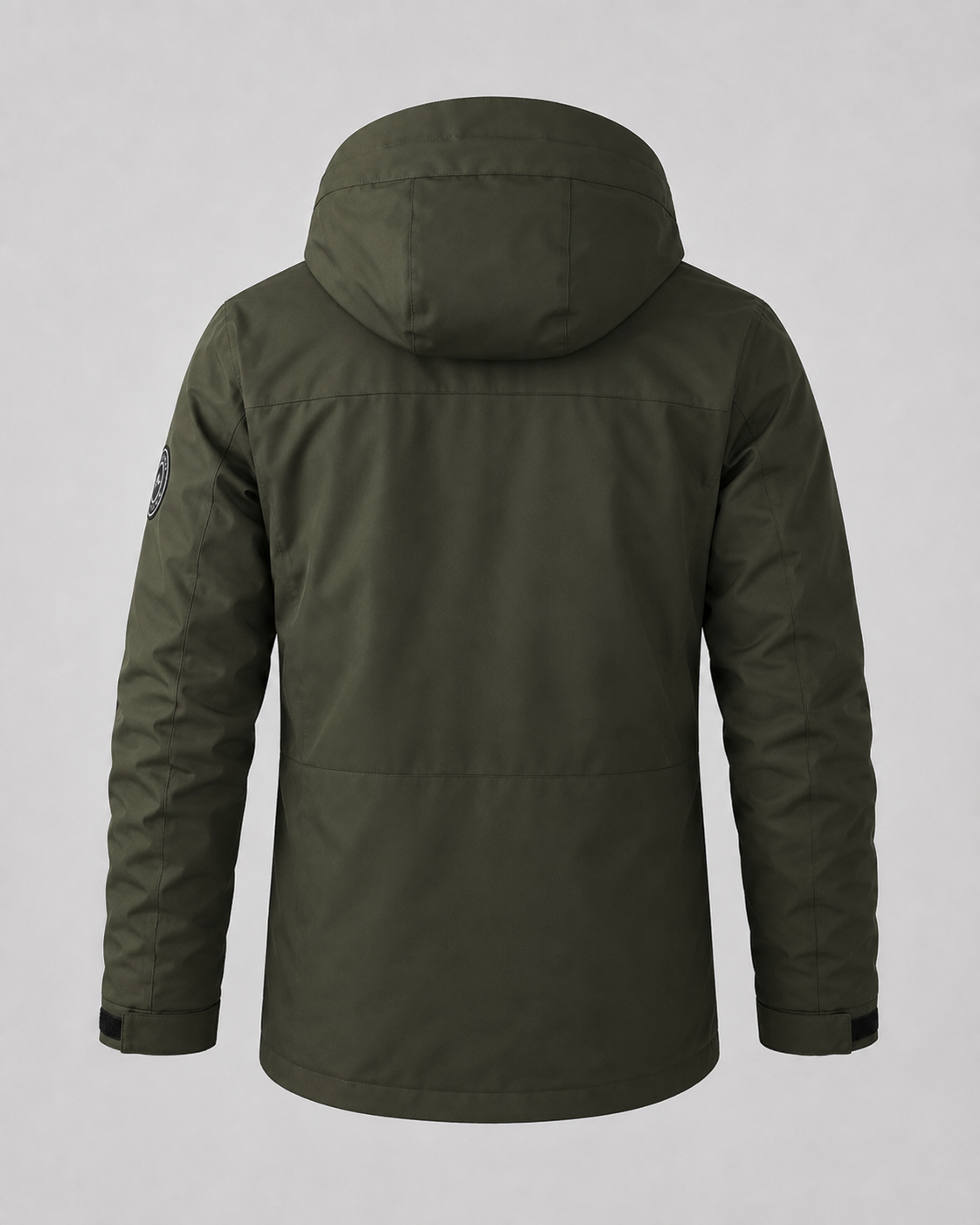 Men's Hooded Utility Parka – Multi-Pocket, Storm Flap, Regular Fit