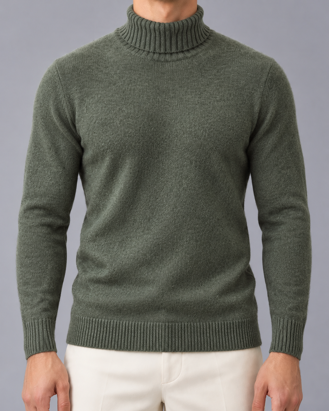 Men's Cashmere Roll Neck Jumper