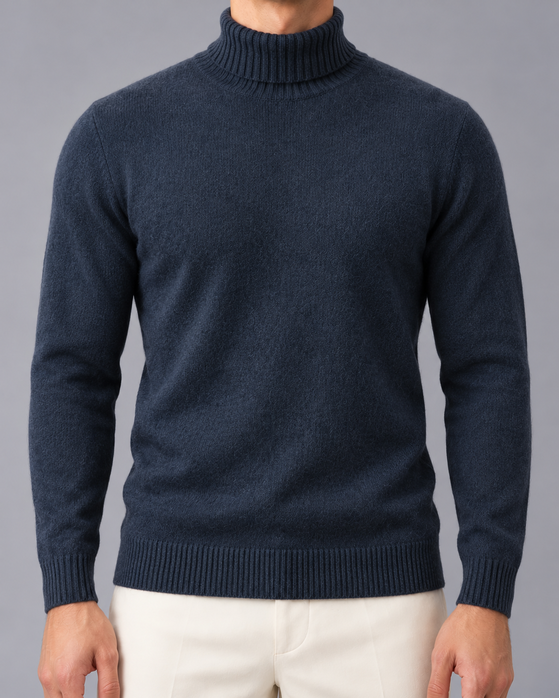 Men's Cashmere Roll Neck Jumper