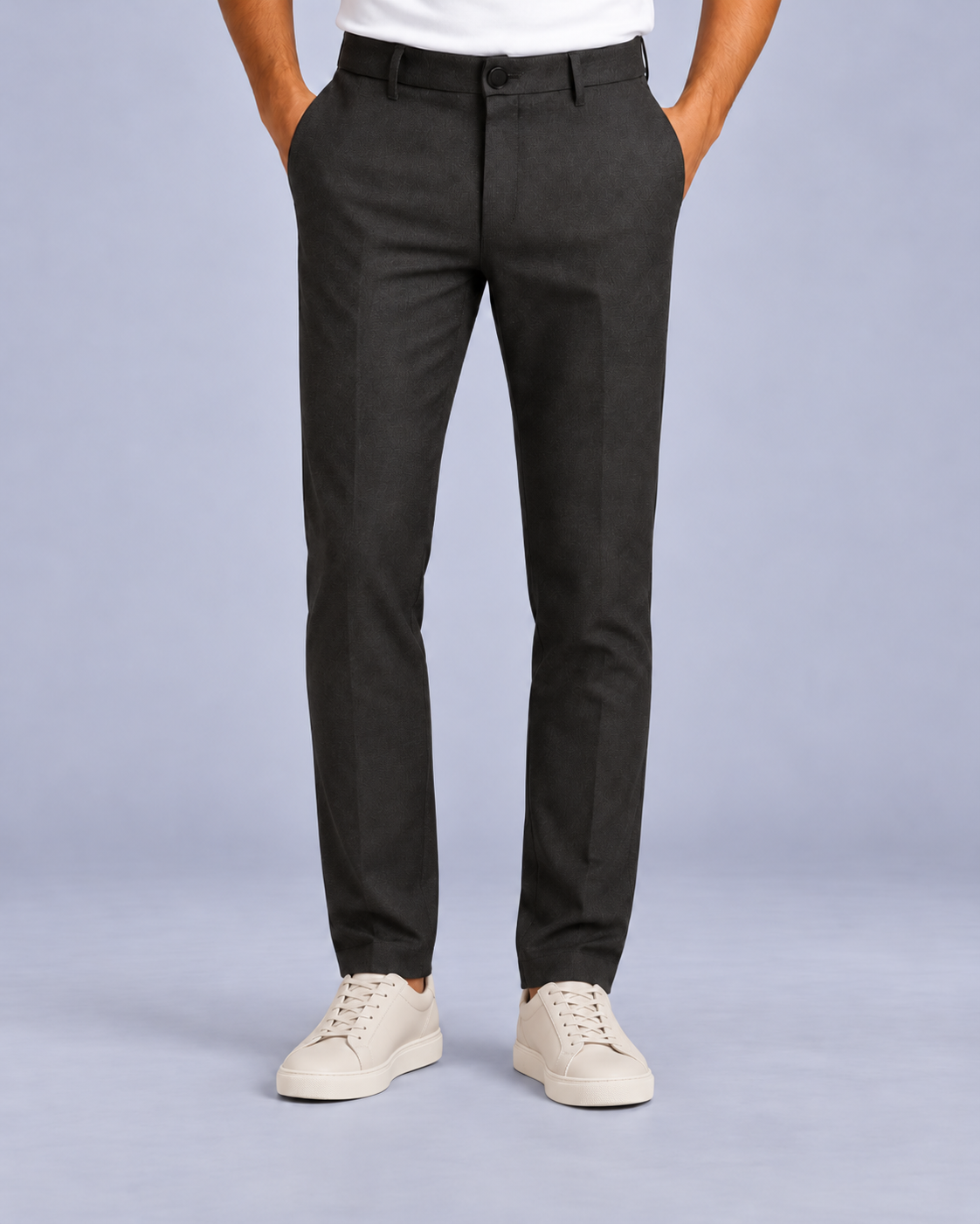 Men's Tailored Slim-Leg Cropped Trousers