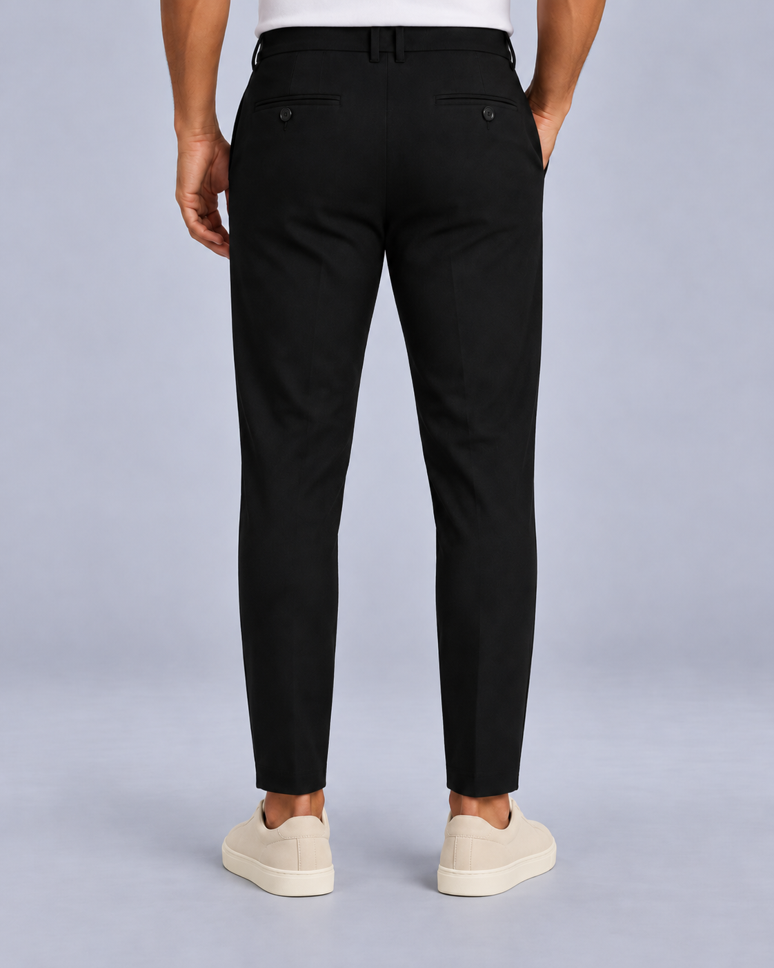 Men's Tailored Slim-Leg Cropped Trousers