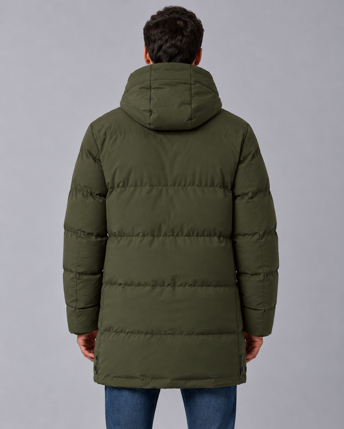 Men's Hooded Padded Parka Coat