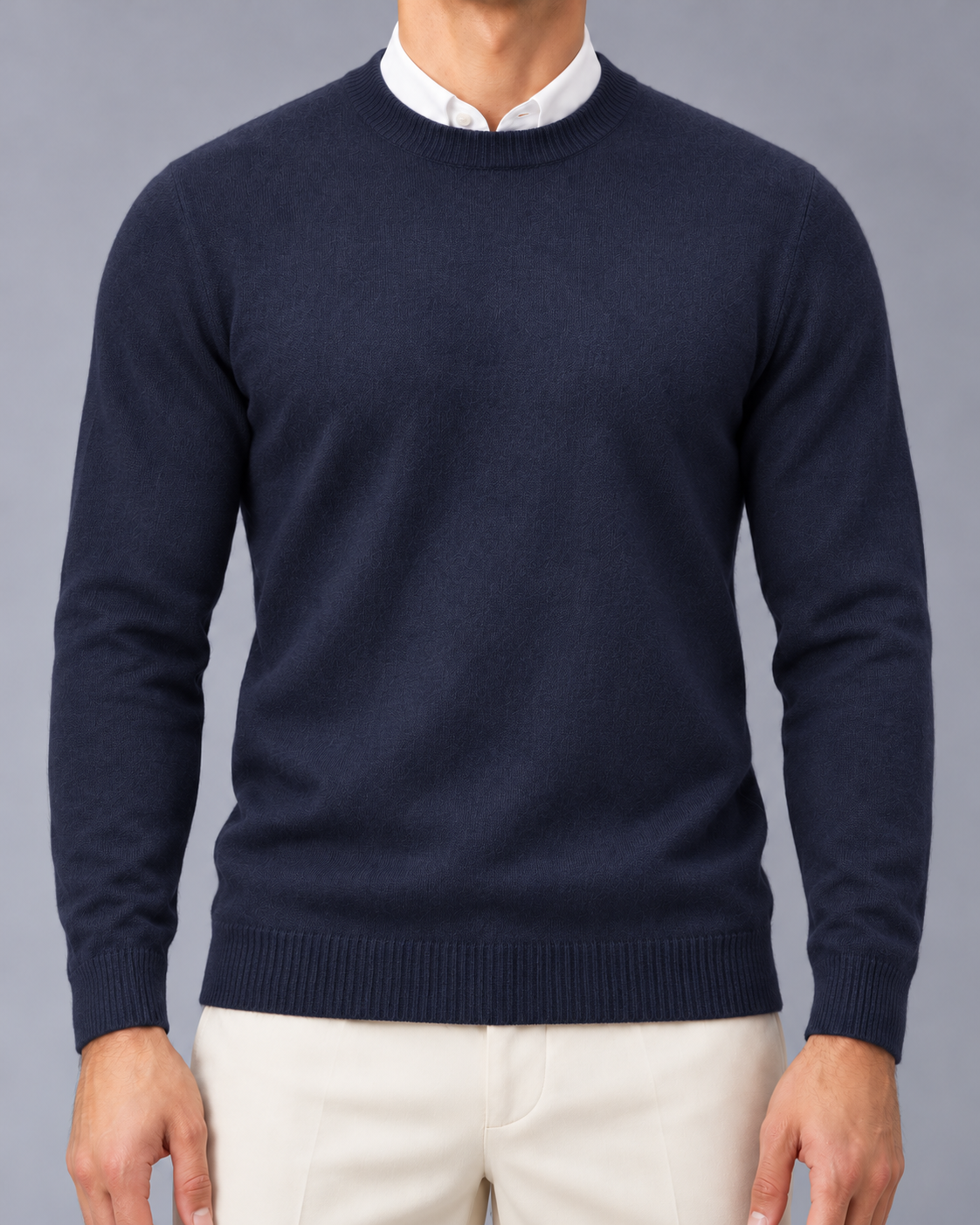 Men's Crew Neck Knitted Jumper
