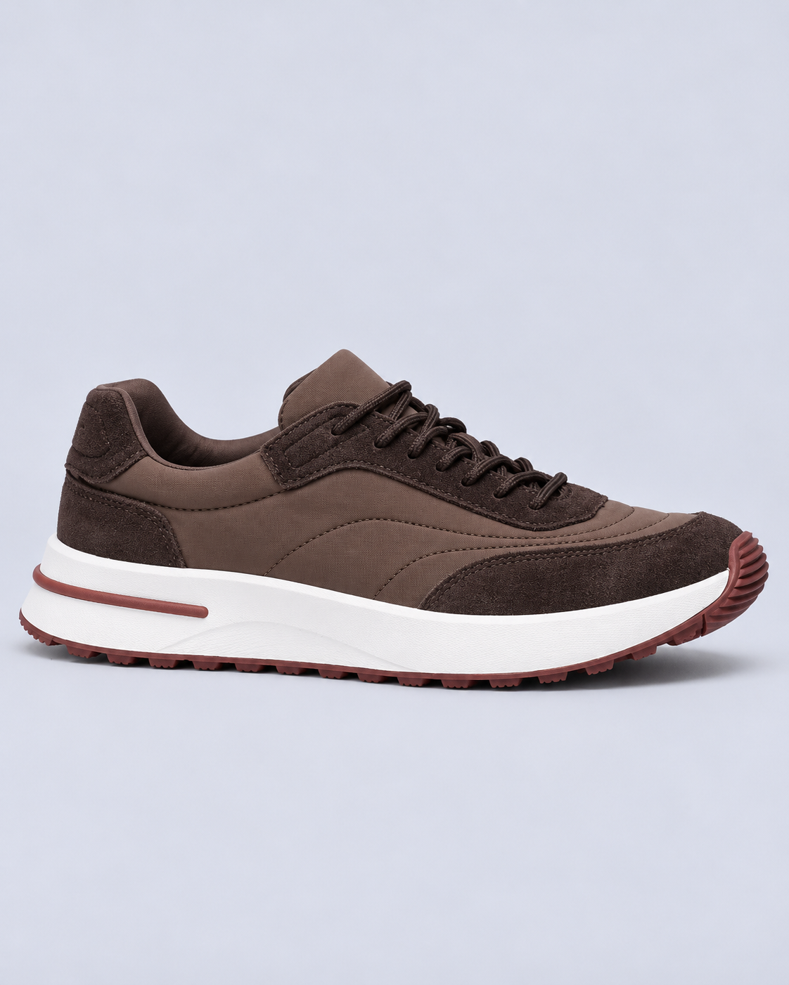 Men's Chunky Sole Lace-Up Trainers