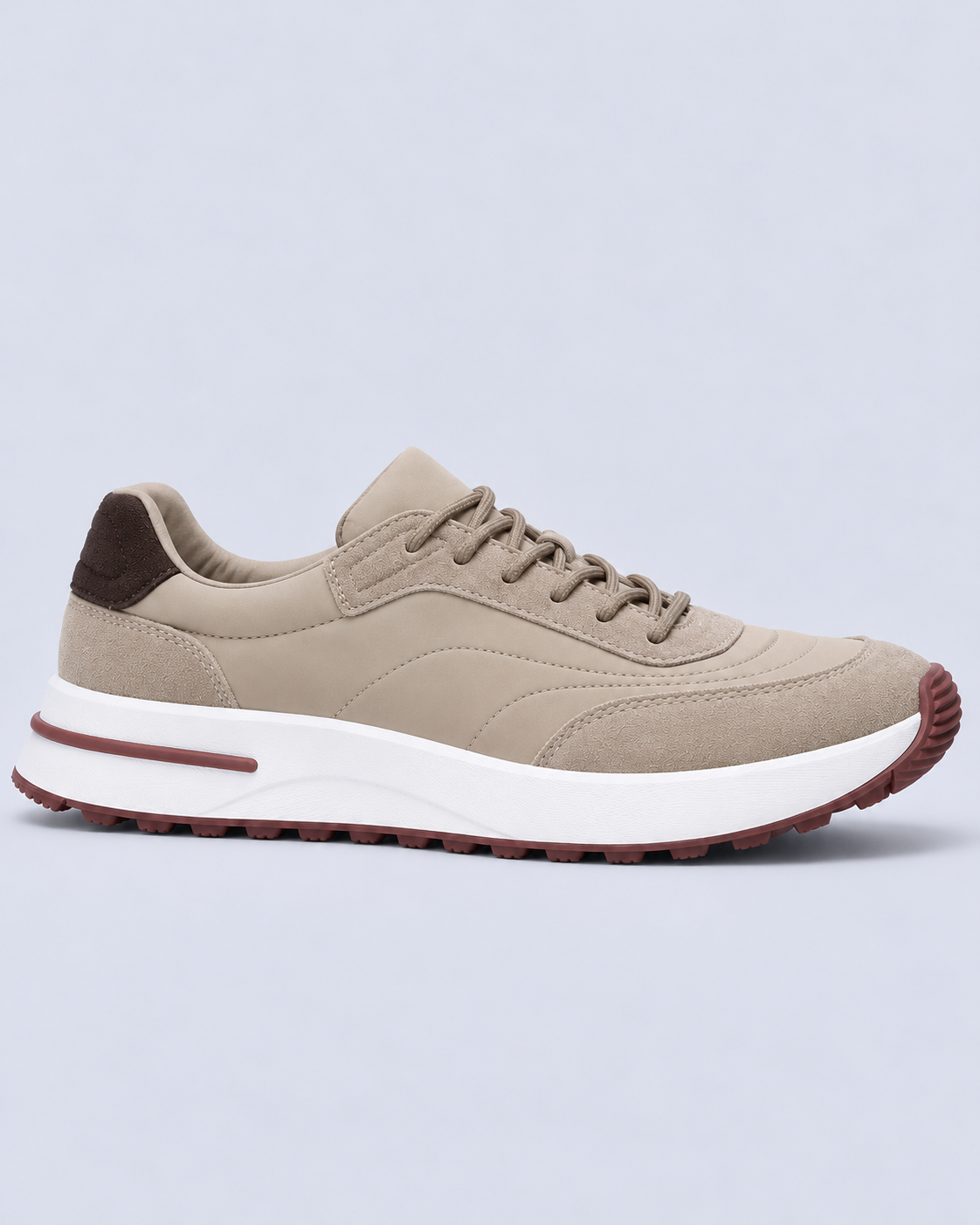 Men's Chunky Sole Lace-Up Trainers