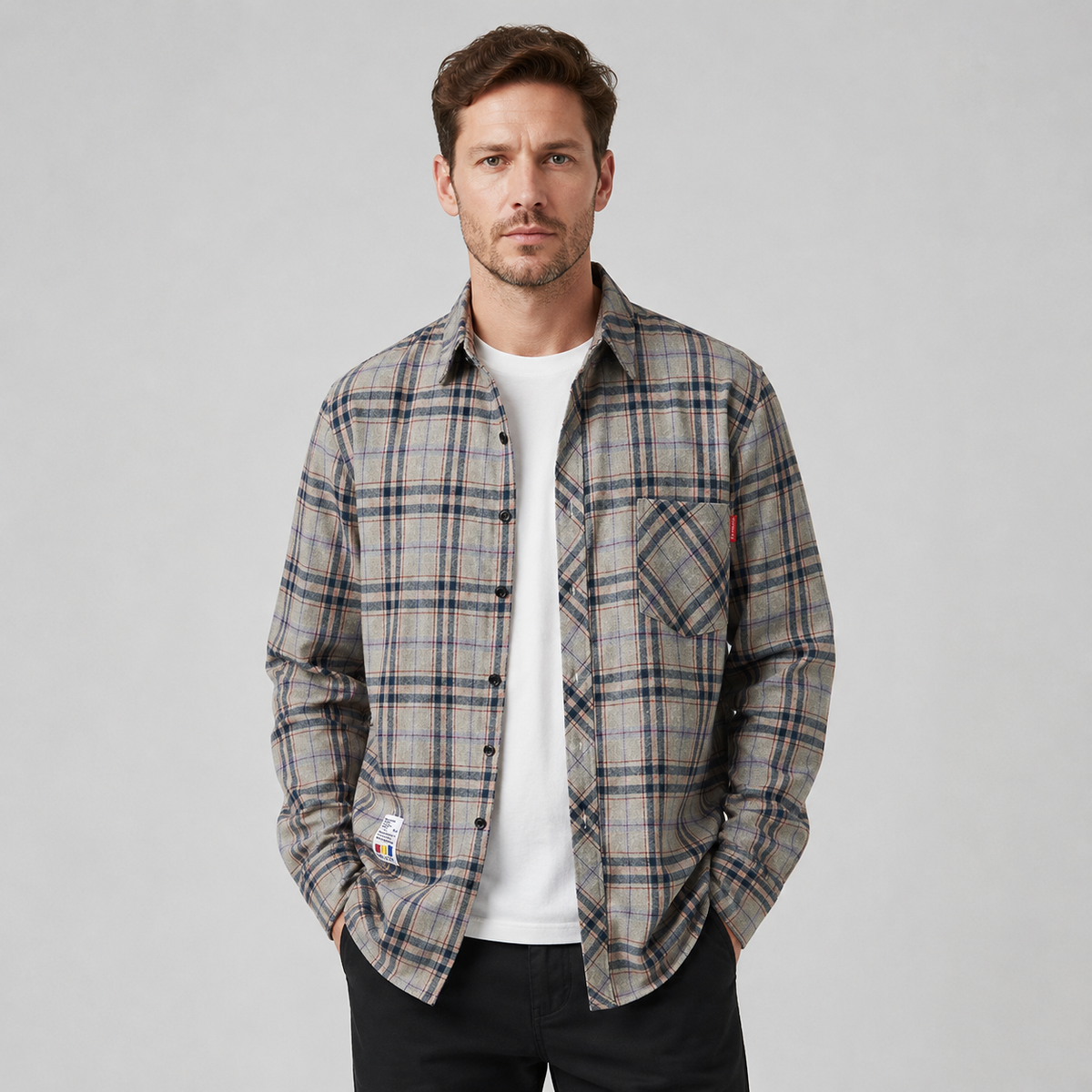 Men's Check Flannel Overshirt