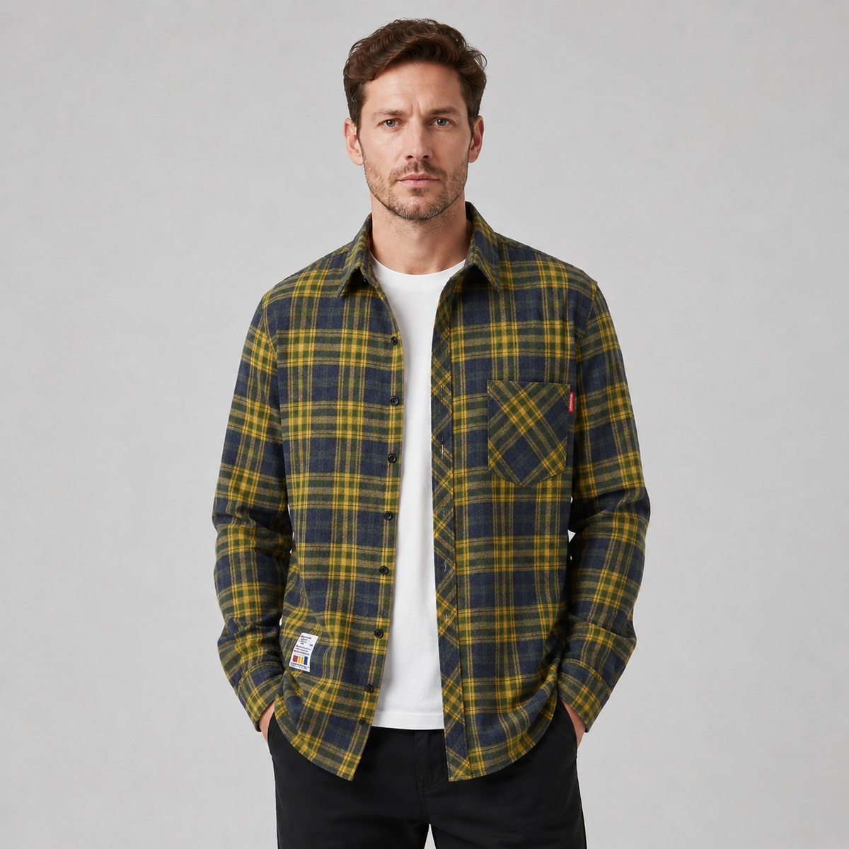 Men's Check Flannel Overshirt