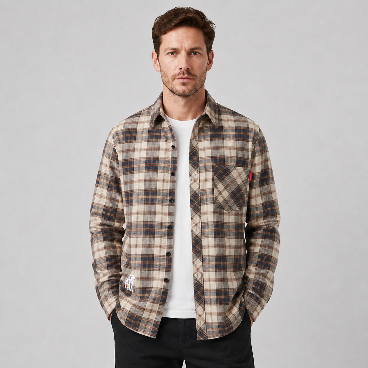 Men's Check Flannel Overshirt