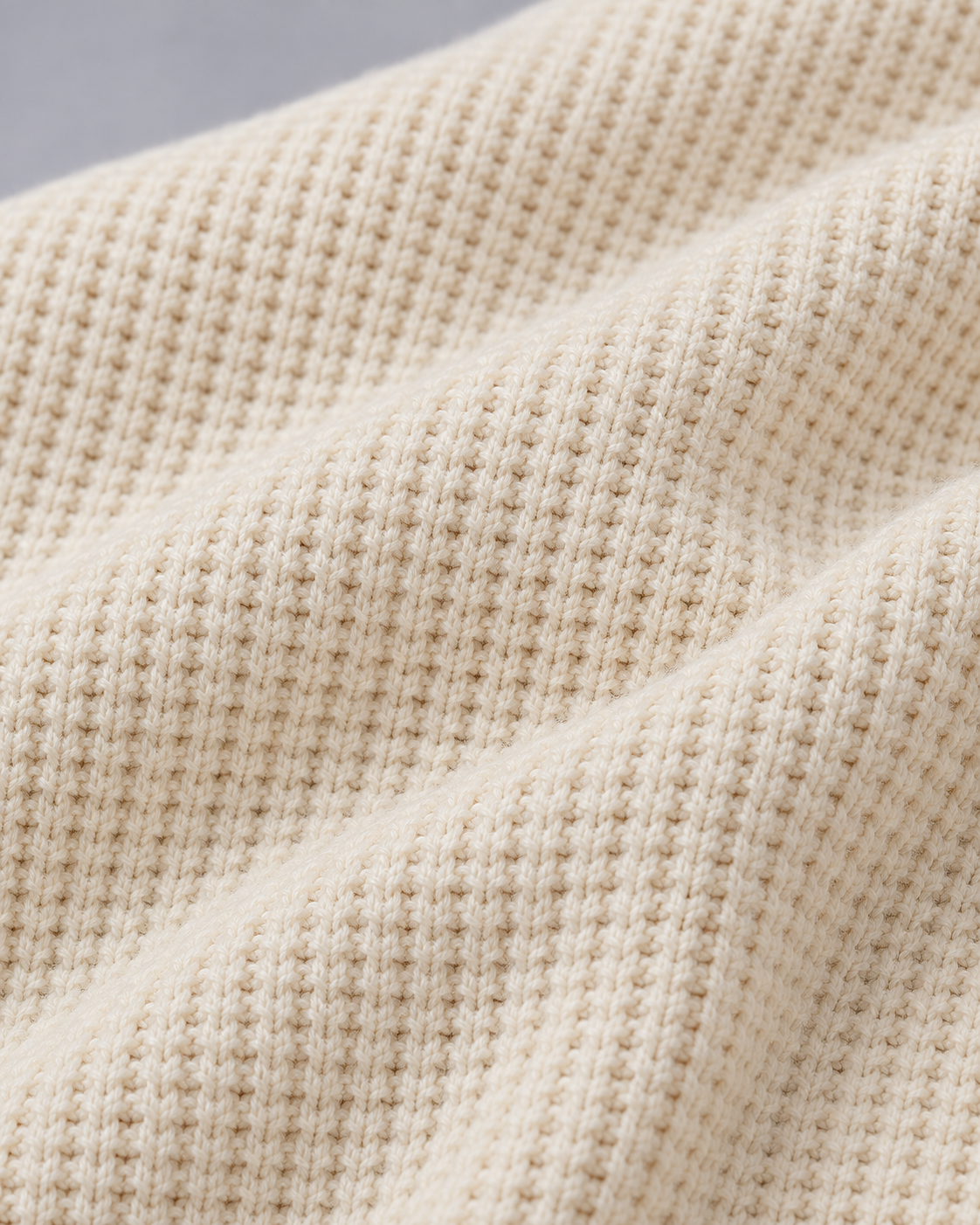Men's Ribbed Quarter Zip Jumper with High Collar