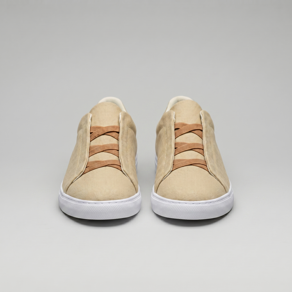 Men's Suede Slip-On Trainers – Laceless Low-Top Sneakers with Elastic Straps and Rubber Cupsole