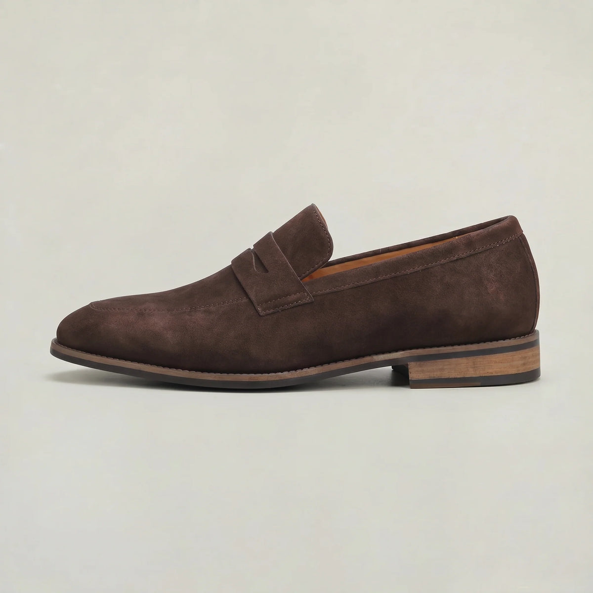 Men's Brown Suede Loafers | Elegant Slip-On Summer Shoes 9