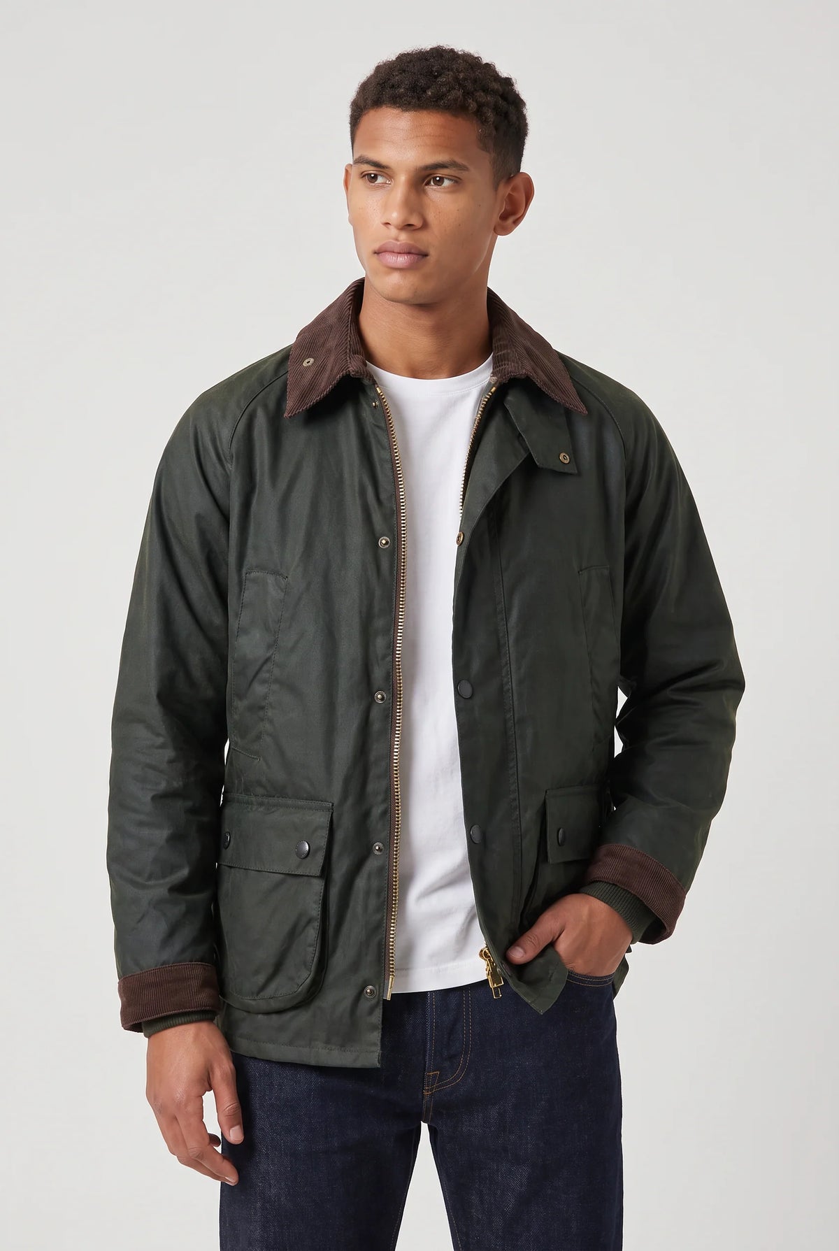 Men's Oil-Waxed Corduroy Jacket | Casual Loose Fit Winter Outerwear 0