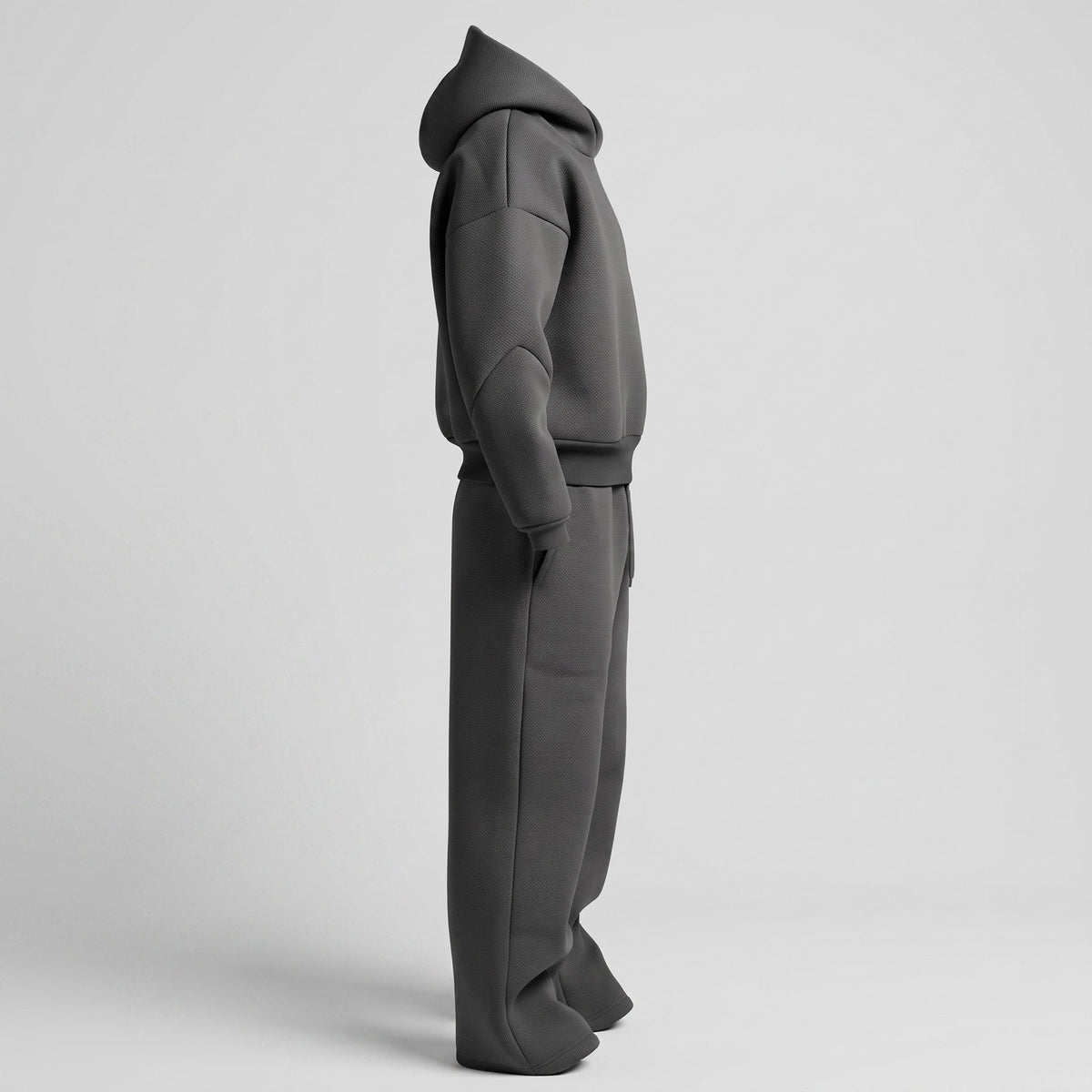 Jack - Men's Oversized Hooded Tracksuit Set with Drawstring Waist